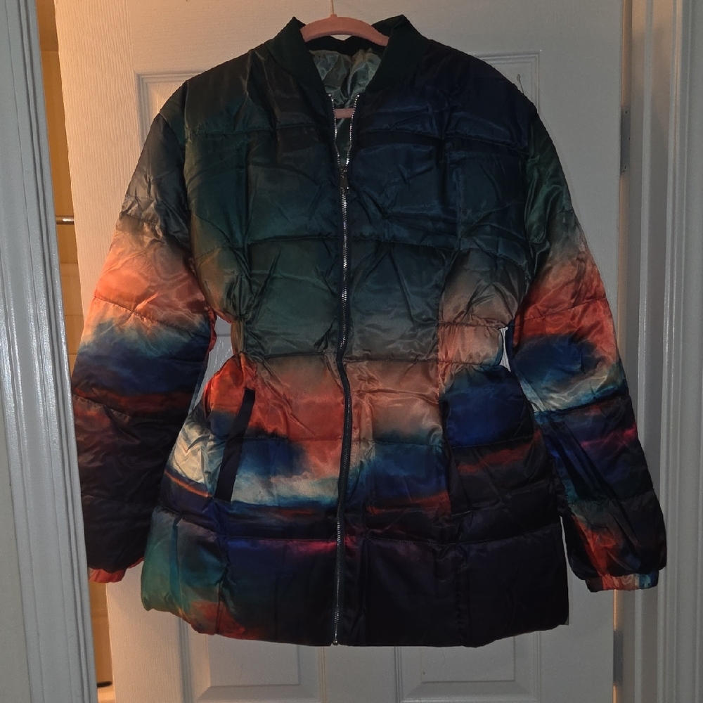 Multicolor Women's Puffer Jacket